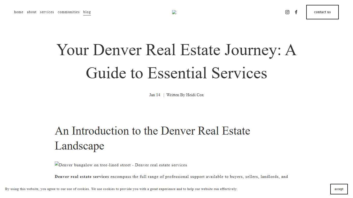 Denver Real Estate Services: Your Essential 2026 Guide — the heidi cox team